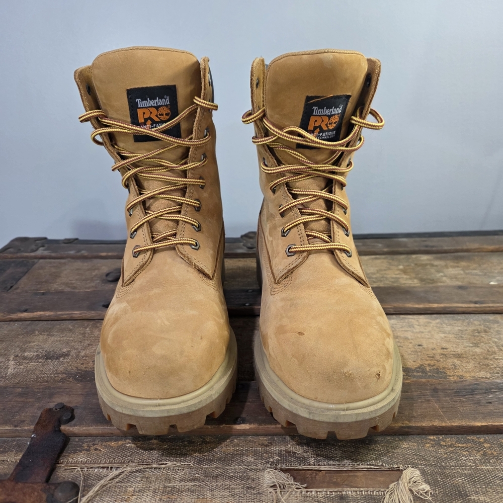 Timberland PRO Direct Attach Nubuck Steel Toe Waterproof Work Boots ASTM EH. 9W - Picture 4 of 14